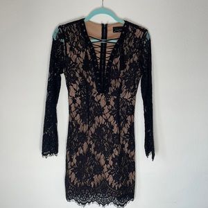 Black Lace Cocktail Dress